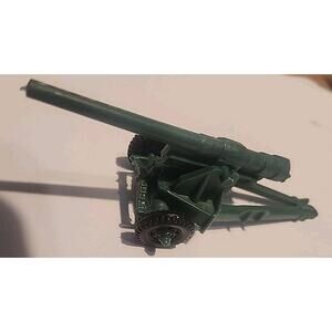 Vintage 1963 Marx Battleground U.S. Army Cannon Howitzer Blue Green